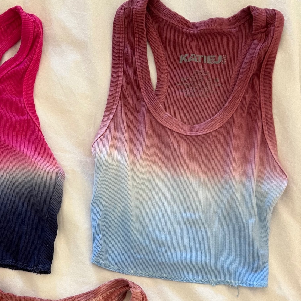 Katie J NYC Livi Ribbed Tank Top - Size L